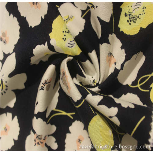 garment fabric 100%rayon twill printed fabric lead fabric